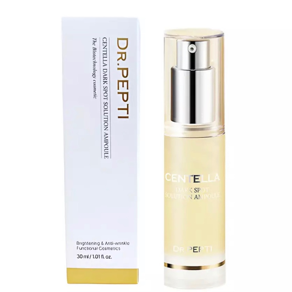 Dr.PEPTI Centella Dark Spot Solution Ampoule 1.01oz/30ml Brightening Moisturizer
